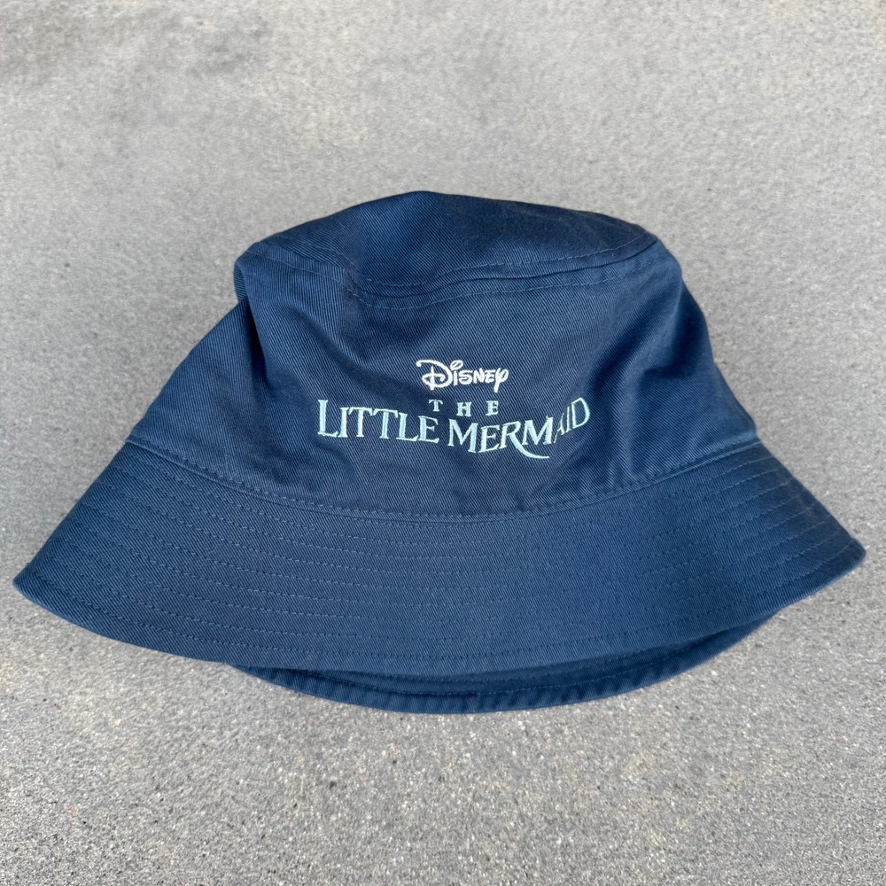 Disney The Little Mermaid Bucket Hat Navy Blue Cotton Movie Promo One Size